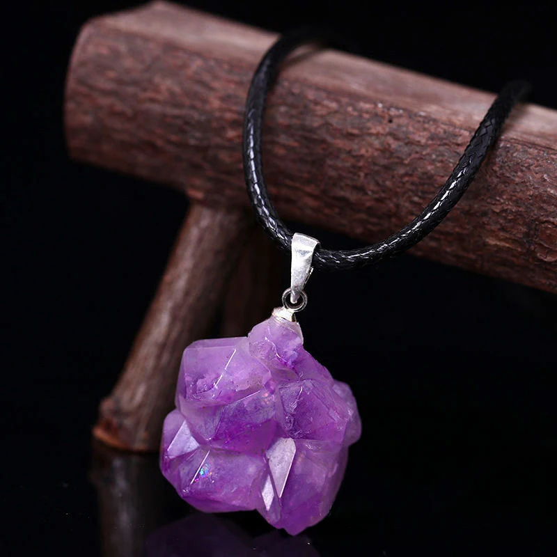 frete grátis,Natural ametistas - Crystal Choker Necklace avaliação e preço
