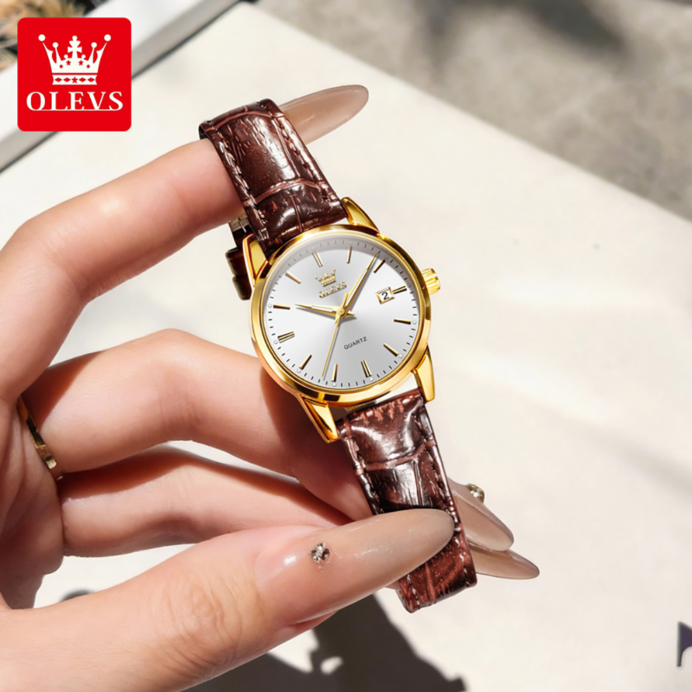 OLEVS 6898 Relógio Feminino Or - Leather Bracelet avaliação e preço