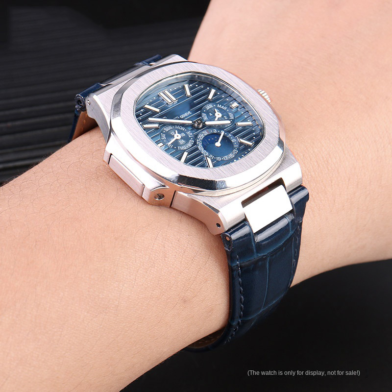 25X13mm notch Genuine Leather  - Patek Philippe Watch Nautilus avaliação e preço