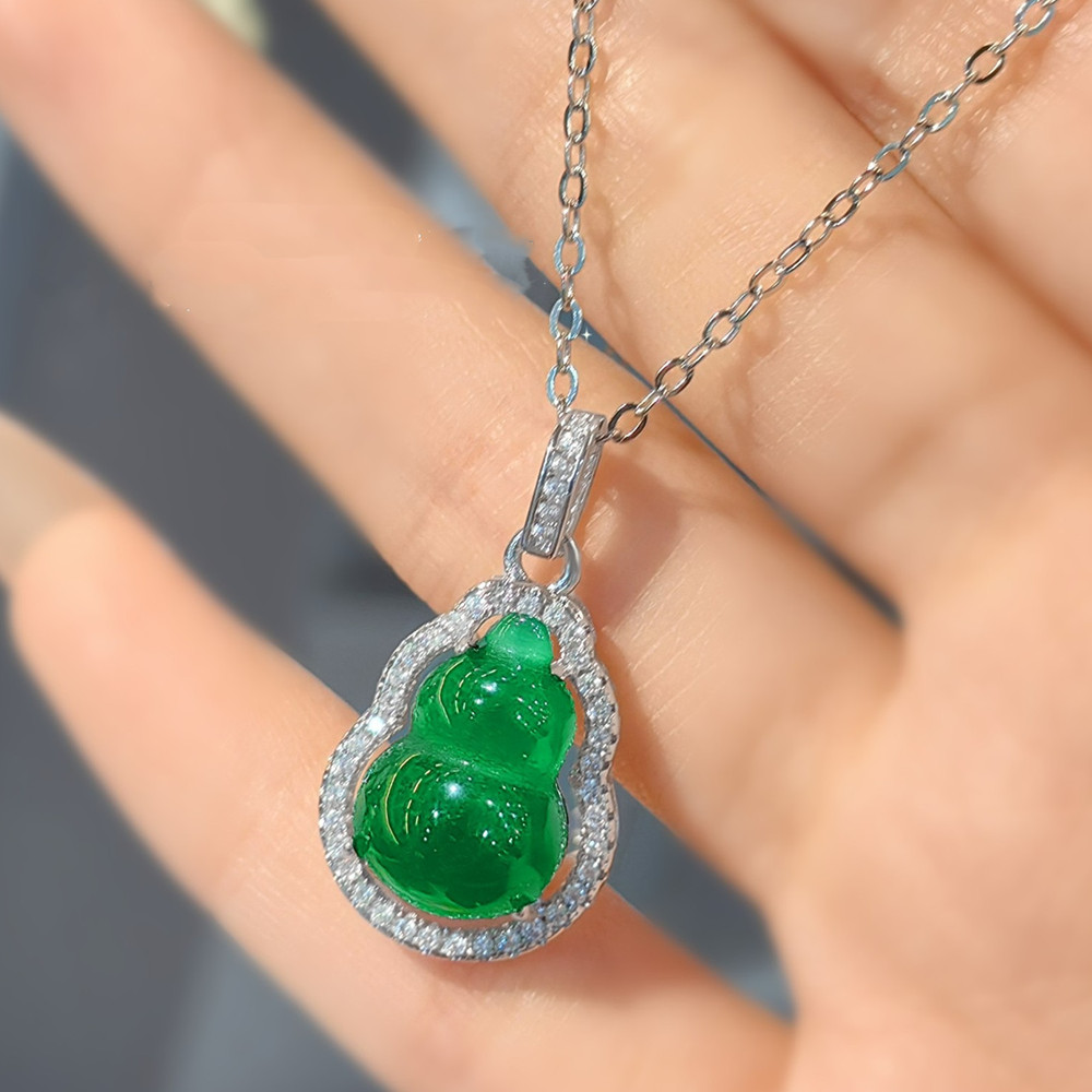Natural verde ágata esmeralda  - Crystal Choker Necklace avaliação e preço