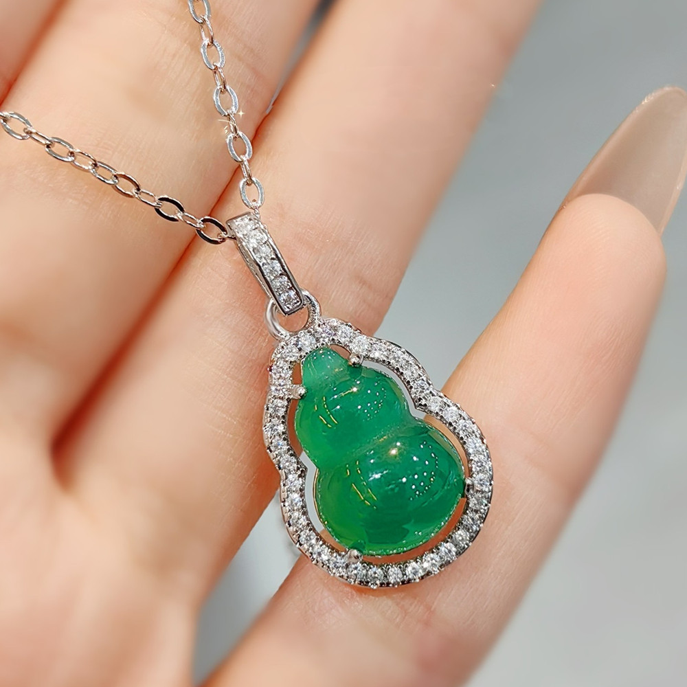 Natural verde ágata esmeralda  - Crystal Choker Necklace avaliação e preço