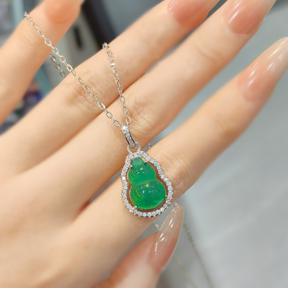 Natural verde ágata esmeralda  - Crystal Choker Necklace avaliação e preço